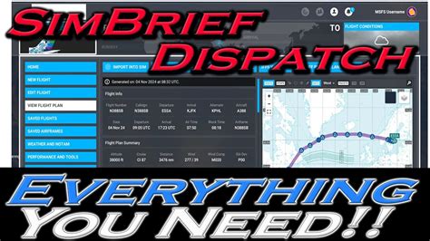Simbrief Dispatch Tutorial 的图像结果