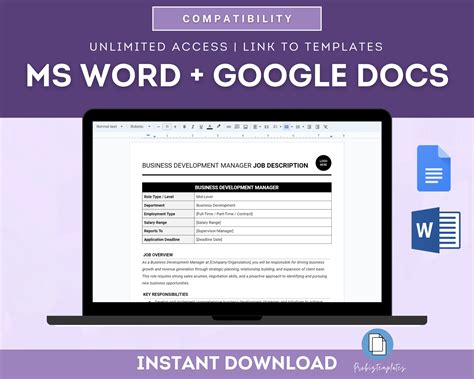 Image result for Business Development Manager Job Description Examples