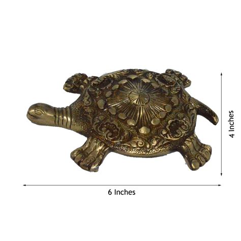 Brass Fend-Shui Tortoise - eCraftIndia Online