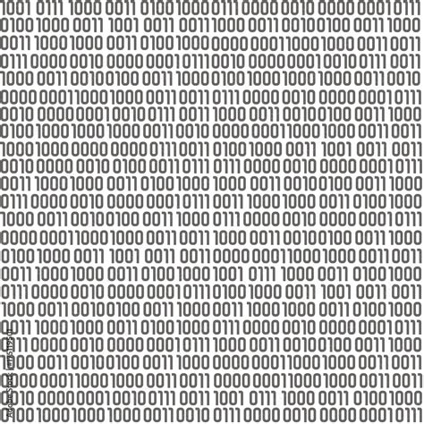Seamless pattern filled in real binary symbols / Pattern from big binary symbols Stock Vector ...