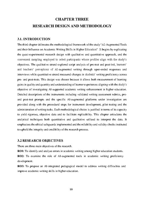 CHAPTER 3: RESEARCH DESIGN & METHODOLOGY ON AI IN ACADEMIC WRITING ...