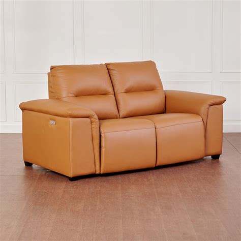 Buy Ritz Half Leather 3+2 Seater Electric Recliner Set - Brown from ...