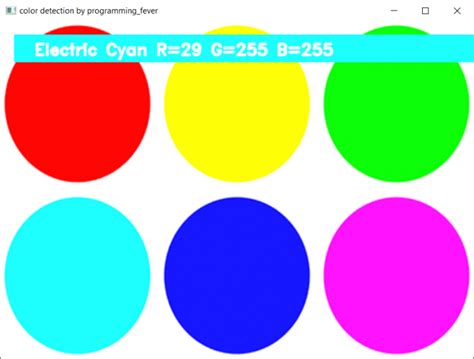 How to Make Python Detect Colors 的图像结果