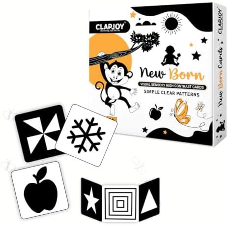 Buy Clapjoy New Born Black and White Flash Cards for Babies & Infantss ...