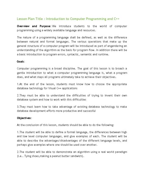 Image result for Computer Programming 1 Lessons