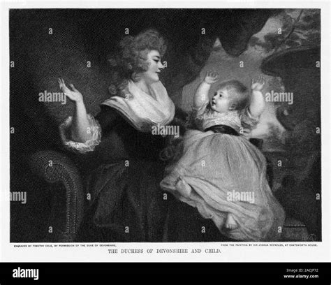 Georgiana, Duchess of Devonshire, and her child. Georgiana Cavendish ...