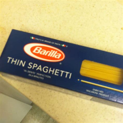 Barilla Spaghetti Nutrition Label