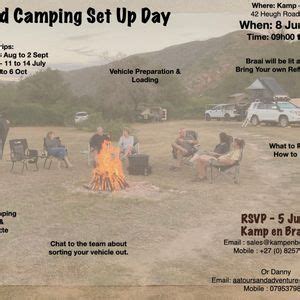 Wild Camping Set up Day, Kamp en Braai 4X4, Port Elizabeth, 8 June 2024 ...