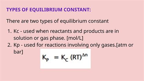 Inorganic and physical chemistry: Equilibrium constant.pptx
