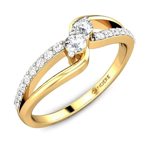 Candere By Kalyan Jewellers 18k (750) Yellow Gold Ring for Women ...