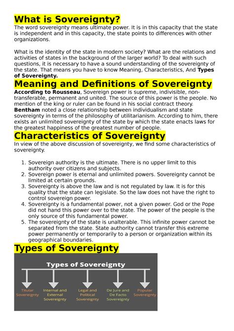Sovereignty Definition