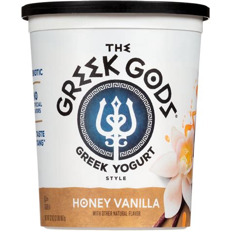 The Greek Gods Probiotic Honey Vanilla Greek Yogurt, 32 oz - Walmart.com