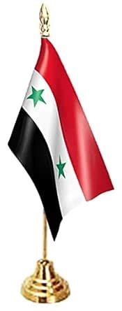 UNIq SYRIA Miniature Flag - Shining & Bright Cotton Cloth with Elegant ...