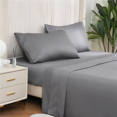 Amazon.com: DOWNCOOL Full XL Sheets Set - Soft 100% Cotton Sheets, Full ...