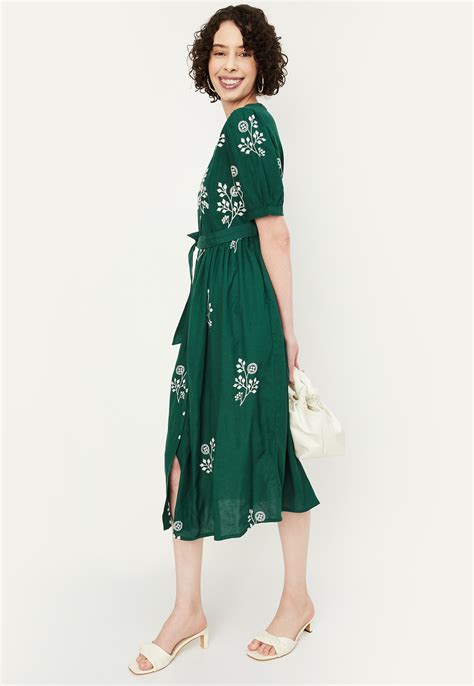 Buy Women Embroidered Empire Yoke Dress Online at just Rs. 1299.0 ...