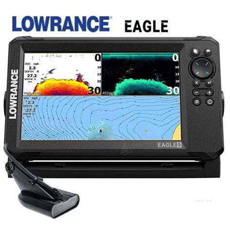 Plotter Sonda .9″. LOWRANCE EAGLE 9 –con transductor HDI 50/200 600w ...