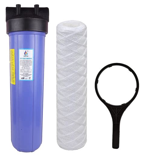 KRPLUS 20 Inch Big Blue Jumbo Filter Housing With Wound Thread Filter ...