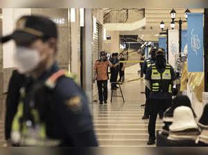 south korea: 13 injured in South Korea when a man rams a car onto a ...