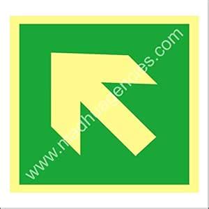 Left Upper Arrow Auto GlowSign Board in 3mm Thick Foam Sheet (12" X 4 ...