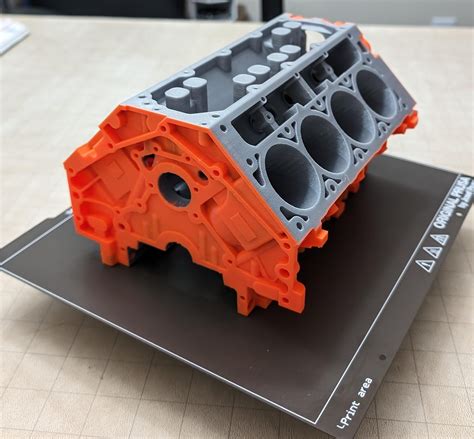 Finished LS3 block in two colors. : r/prusa3d