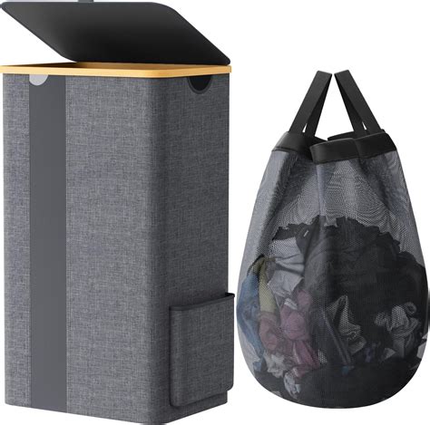 Amazon.com: Easyday Laundry Hamper with Lid - Clothes Hamper with Removable Laundry Bag and ...