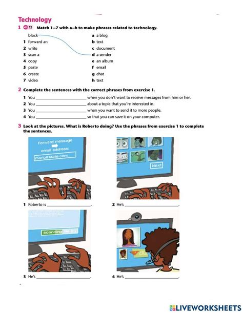 Communication and Technology Worksheets 的图像结果