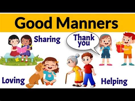 Learn Good Manners Video Lecture - GK for UKG
