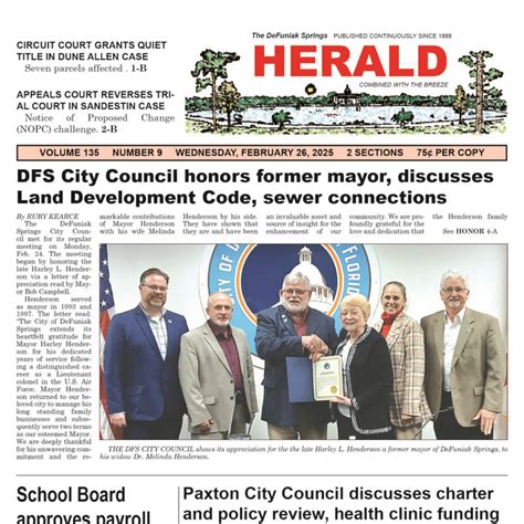 February 26, 2025 Online Edition - The Defuniak Herald-Breeze