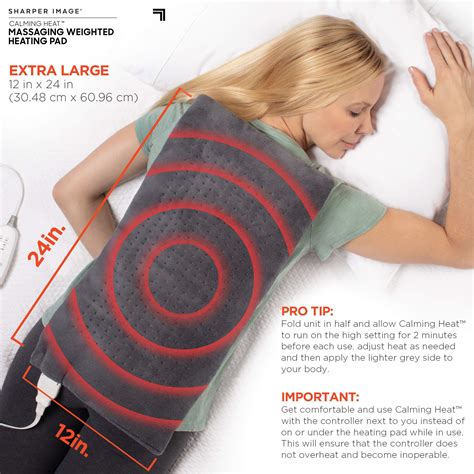 Mua Calming Heat Massaging Weighted Heating Pad by Sharper Image ...