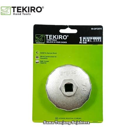 Jual TEKIRO KUNCI OLI FILTER MANGKOK 74MM / OIL FILTER WRENCH BOWL 74 ...