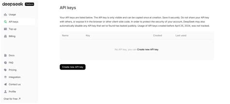 Image result for Deepseek V3 API Key