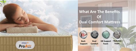 What are the benefits of dual comfort mattress | Springfit