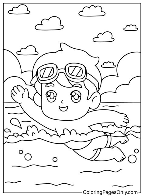 20+ Swimming Coloring Pages - Free Printable PDF & Online Coloring