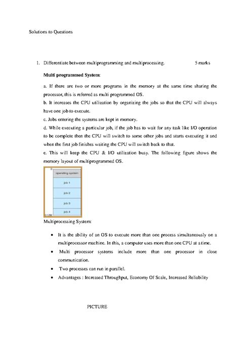 OS Sloved Paper - important questions and answers - Solutions to ...