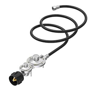AJinTeby Two-Stage Propane Regulator Horizontal with 6 FT Hose, QCC 1 ...