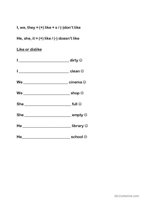 Worksheet of Like 的图像结果
