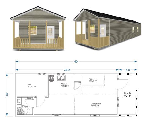 Tiny Home Floor Plan Gallery - Robin Sheds