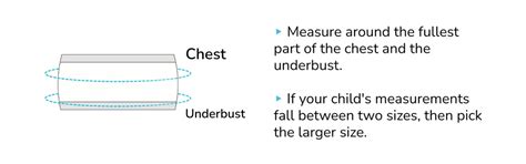 Padded Tube Bra Size Chart
