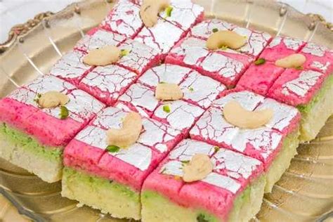Rose Barfi Recipe: How to Make Rose Barfi Recipe | Homemade Rose Barfi ...