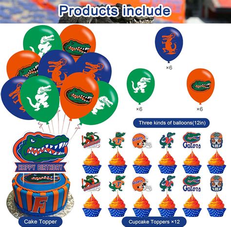 Buy Florida Gator Birthday Party Supplies, Florida Gator Party ...