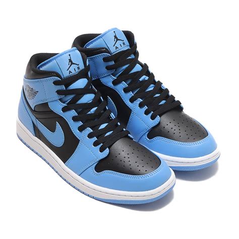 JORDAN BRAND AIR JORDAN 1 MID UNIVERSITY BLUE/BLACK-WHITE 23FA-I ...