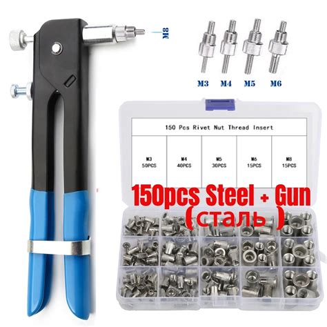 +Using the Fastenpro Threaded Insert Rivet Gun 的图像结果