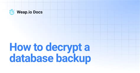 Image result for Decrypt Database File