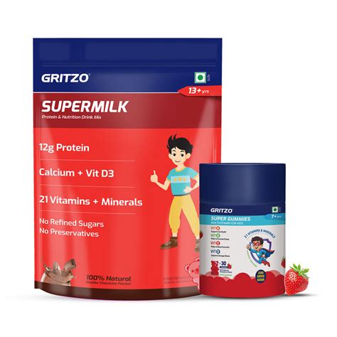 Buy Gritzo SuperMilk Daily Nutrition 13+ Teen Athletes Double Chocolate ...