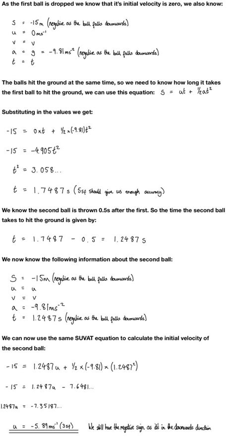 Image result for Sample Problem for Free Fall Throw Down