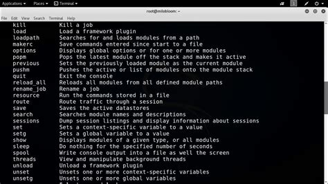 Image result for Msfconsole Commands