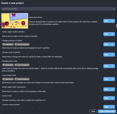Image result for Gdevelop UI