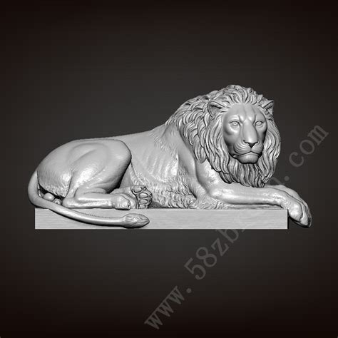 狮子雕塑模型-神话雕塑模型库-模型下载-cg模型网