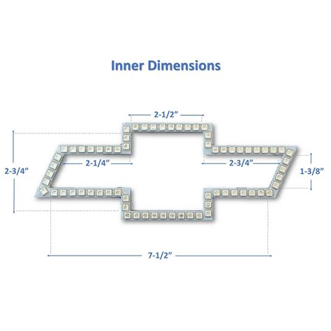 Chevy Logo Dimensions