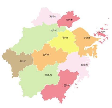 浙江省市县区svg三级平面地图代码_其他_js特效_js代码